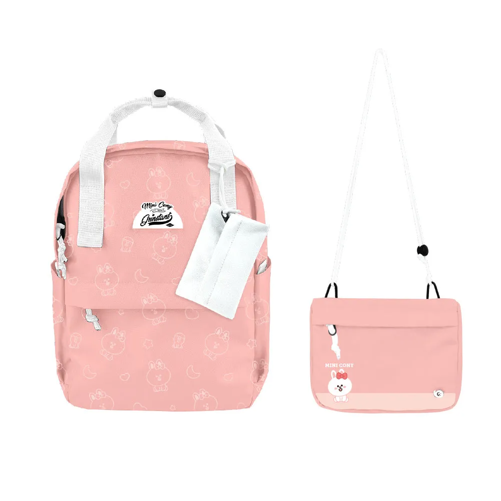 LINE FRIENDS MEETS Grinstant CARA 13" BACKPACK - MINI CONY OVERPRINT EDITION