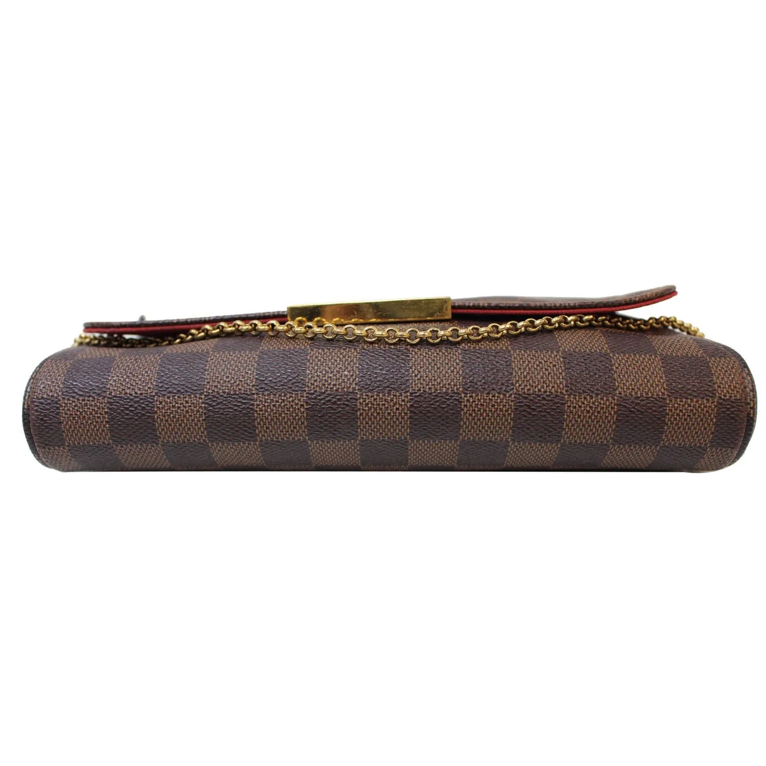 LOUIS VUITTON Favorite MM Damier Ebene Crossbody Bag Brown